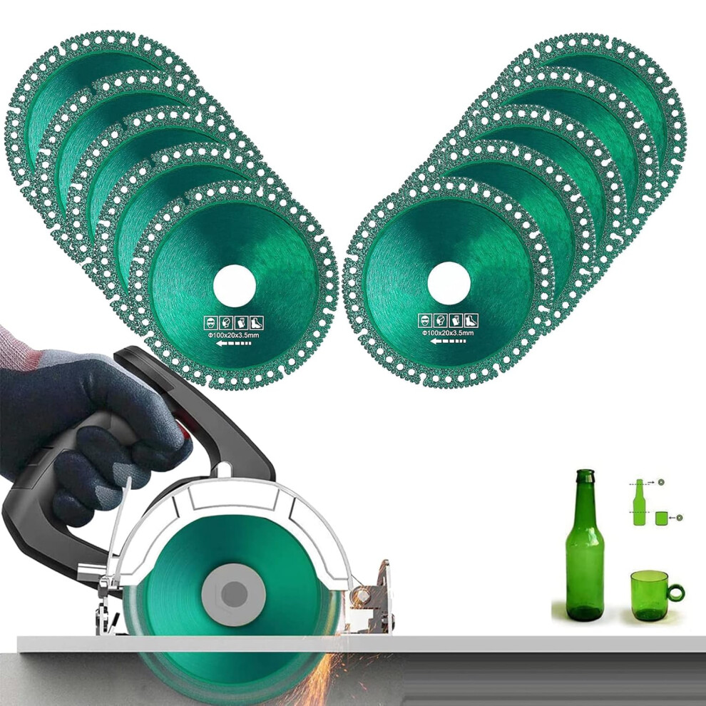 (10Pcs, -) Indestructible Disc For Grinder, 10Pcs Cutting Blades 5437706674214