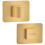 Letrero rectangular corto dorado para baño Kuchinox 1