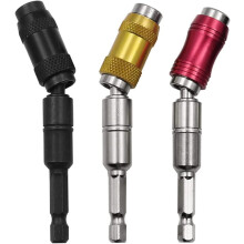(3pcs-a, -) Magnetický otočný držák hrotů bitů, otočný vrták 1/4", 3 ks