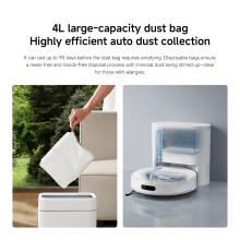 XIAOMI H40 SelfEmptying Robot Vacuum with Mop Up to 90 Days Freedom from Ma