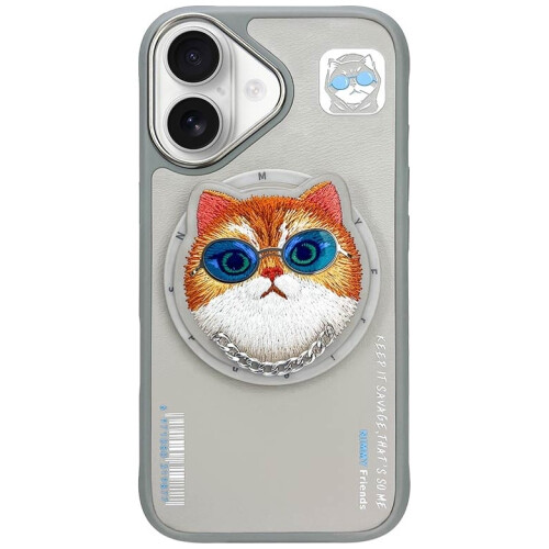 Ovitek Nimmy MagSafe za iPhone 16, siv