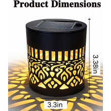 (Datura, -) Decorative Solar Mandala Lights, Metal Outdoor Fence Wall Lamp