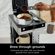 Ninja Prestige 2in1 Filter Coffee and Pod Capsule Machine with Builtin Milk