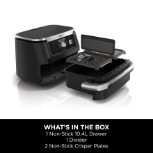 Ninja Foodi FlexDrawer Air Fryer Dual Zone with Removable Divider Large 104