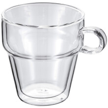 Judge Double Walled Glass Coffee Handled Mugs Set of 2 200ml  Vacuum Insula