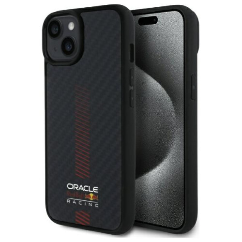 Red Bull iPhone 14 Red Bull MagSafe Hülle Carbon Black
