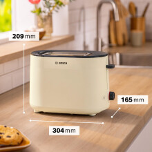 Bosch MyMoment Delight TAT2M127GB  Compact 2Slice Toaster with ReheatDefros