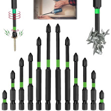 (2set(12pcs), -) Sada magnetických šroubovákových bitů Propositik, 1 sada 6 ks, ocel S2