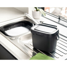 Addis 518253 Everyday Kitchen Food Waste Compost Caddy Bin 45 Litre Black
