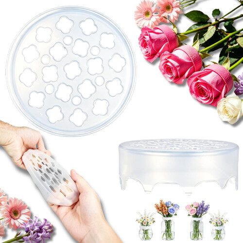(1 PC, -) Silicone Bloemschikgrid - 2 Stuks, Herbruikbaar