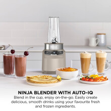 Ninja Blender with AutoiQ Blend in Cup One Touch Controls Make Smoothies Mi