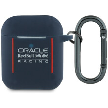 AirPods 1 tok, Red Bull szilikon logóval és vonalakkal, sötétkék