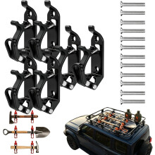 (6 PCS Black, -) 4 supports pelle, orange
