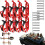 (8 PCS Red, -) 4 supports pelle, orange 1