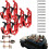 (6 PCS Red, -) 4 supports pelle, orange 1