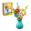 Ensemble créatif de construction de bouquet de fleurs Zuanma 109-5 + VASE 1