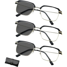(Gold 3pcs, -) Slimme Zoom Leesbril - Progressief, Multifocus