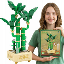 BLUMENSET GLÜCKSBAMBUSBLUMEN BAUSTOFFE ALS GESCHENK 308 TEILE.