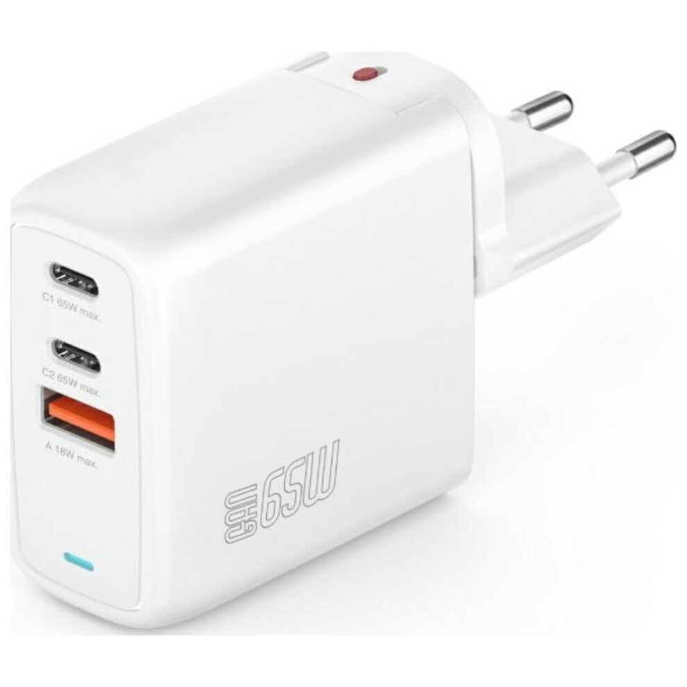 4smarts GaN Flex Ladegerät 65 W, 2 USB-C + 1 USB-A, weiß - Bild 7