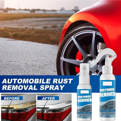 (2 PCS, -) 3PCS Iron Powder Rust Remover Spray, Multi-Functional Quick-Acting 1