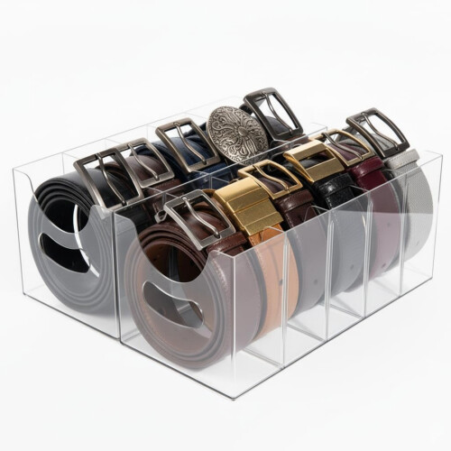 Support de ceinture en acrylique moderne avec 4 compartiments,