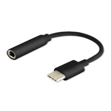 SAVIO USB Type 3.1 C (M) - Jack 3.5mm (F) Audio adapter Black AK-35/B