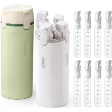(B, -) 4-in-1 Travel Dispenser Bottle, Leak Proof Portable B
