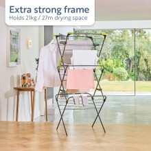 Minky Ergo Supreme Sure Grip 3 Tier Airer Clothes Drying Rack For Indoor  O