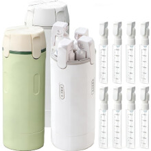 (C, -) 4-in-1 Travel Dispenser Bottle, Leak Proof Portable B