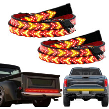 (2pcs-pickup truck-60in, -) 2pcs 60-Inch Tailgate Light Bar Strip, Turn Signal Arrow
