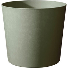 Blumentopf konisch Ø 40 cm - EDA - Element - 30 L - Entwässerungssystem - Innen / Außen - Ø 39,1 x H 32 cm - Khaki