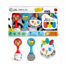 BABY EINSTEIN - Geschenkset für Babys musikalisches Jingle & Jam 3 musikalische Spielzeuge: Mini-Tamburin, 2 Maracas, Baby-Piano