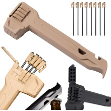 (1pc Khaki, -) Camping Hammer with Peg Puller, 1PC Black Multifunctional