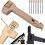 (1pc Khaki, -) Camping Hammer with Peg Puller, 1PC Black Multifunctional 1