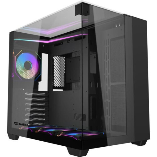 PC-Gehäuse - Darkflash - TH285 Schwarz - Mid Tower - ATX-Format - 4x120mm A-RGB - Schwarz