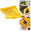 (Yellow, -) 2 green Triangular Draining Basket for Sink, Magnetic Filter 1