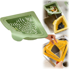 (Green, -) 2 zelené trojúhelníkové odkapávací koše do dřezu, magnetický filtr