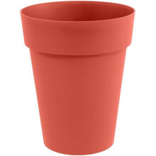 EDA - Blumentopf Rund mittelhoch - Toskana - Ø 44 x 53 cm - Innen / Außen - 50 L - Orange Terrakotta