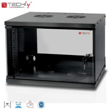 Techly Wall Rack Cabinet 19 6U D320 Black Assembled I-CASE EL-1006B32