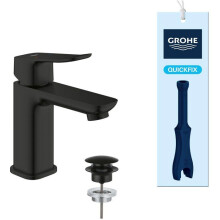 Waschbeckenmischer - GROHE DICE - Größe S - Klick-Klack - Matt Schwarz