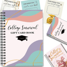 (1PC-C, -) College Survival Gift Card Book, Graduation Money Organizer B