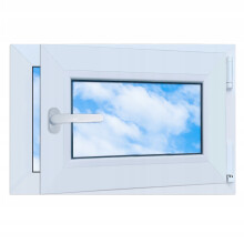 PVC-Fenster weiß 60x40 RECHTS 600x400 mm Dreh-Kipp-Doppelverglasung