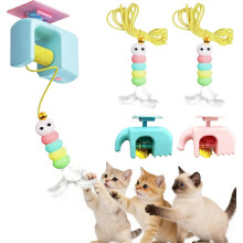 (BLUE, -) Juguete de gato automático con cuerda, rosa
