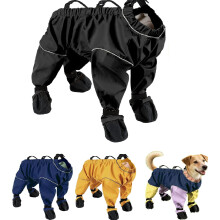 (Black, 2xl) Traje de nieve para perros con botas, mezcla A XL