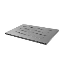 Étagère rack ouverte Lanberg 19" 1000 mm noire (capacité de charge 1U/480,5 x 780 mm jusqu'à 120 kg, fixation en 4 points)