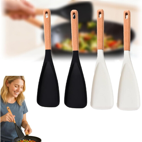 (black-white, -) 4 spatules, noir, blanc