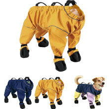 (Yellow, l) Traje de nieve para perros con botas, mezcla A XL