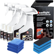 (3Set, -) 2025 Headlight Restoration Kit, Multifunctional Cleaner 1Set