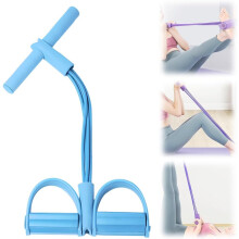 (Blue, -) Multifunkční elastický fitness pás 2026, pro cvičení celého těla