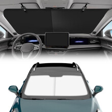(1 Set, -) 2025 Retractable Car Sunshade, 27x53inch Suction Cup 1 Set